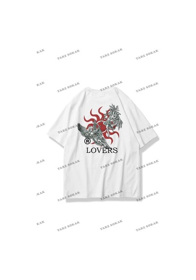 Tarzsokak Unisex Lovers Tshirt Beyaz