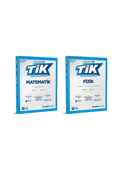 Eğitim Vadisi 2025 9. Sınıf Matematik + Fizik Tam İzleme Kitabı Seti 2 Kitap