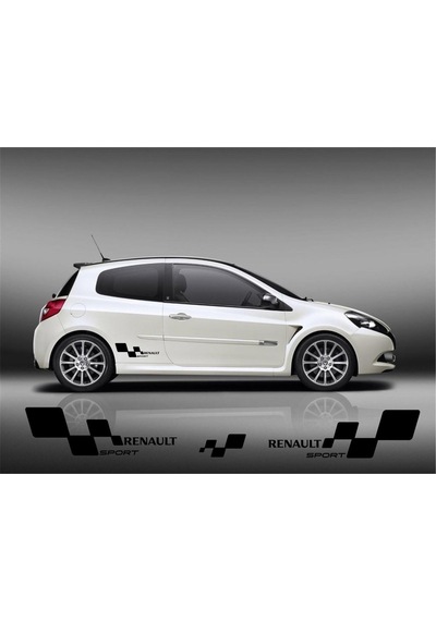 Renault Sport Oto Sticker Set Sağ Sol 2 Adet 30 15 Cm
