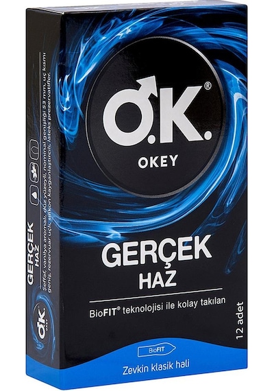 Okey Gerçek Haz Prezervatif 12'li