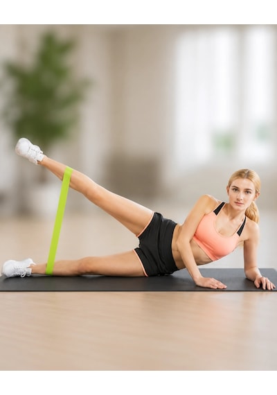Pilates Direnç Lastiği Fitness Yoga Ve Evde Spor İçin Çok Amaçlı Bant Diğer