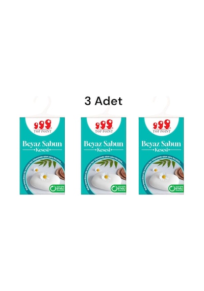 Top Point Koku Kesesi Beyaz Sabun 19 G 3 Adet