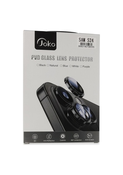 Galaxy Uyumlu S24 Pvd Metal Kamera Lens - Siyah Düz Renkli