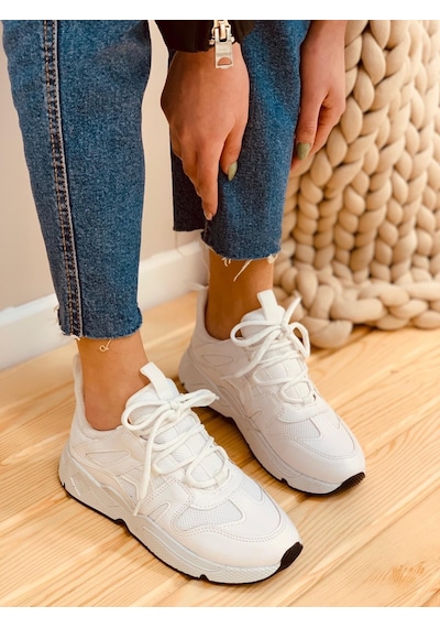 Beyaz Deri (Travis) Kadın Sneakers
