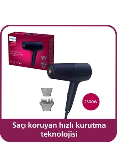 Saç Kurutma Makinesi - 2300w, İyonik Bakım Ve Thermoshield