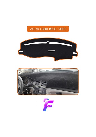 Volvo S80 1998-2006 Torpido Örtüsü Güneşten Korur Kolay Montaj Tam Uyum Tam Koruma C70 Kahverengi