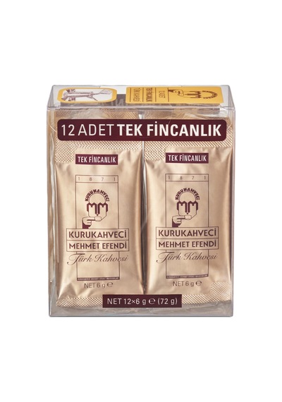 Kurukahveci Mehmet Efendi Türk Kahvesi 12 X 6 G - 7 Adet Tarı