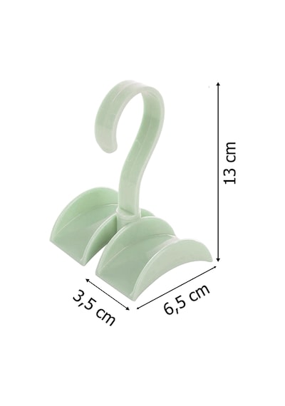 Yeşil 360 Derece Kemer Kravat Çanta Şapka Askılığı Dolap Organizeri 13x6.5x3.5 Cm Diğer