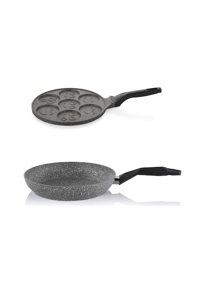 Schafer 28 Cm Granit Tava Ve 26 Cm Emoji Pankek Tavası