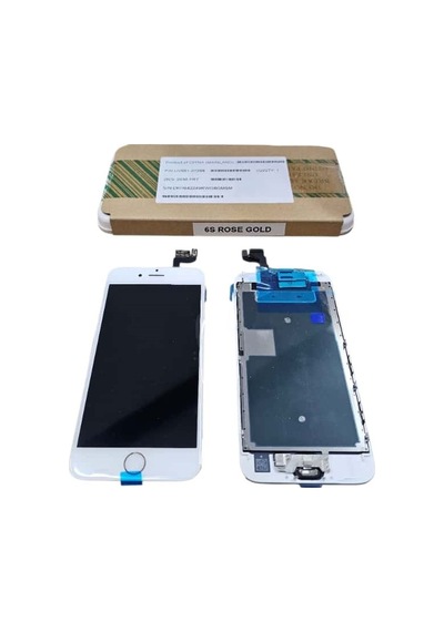 Apple iPhone Uyumlu 6s Plus Lcd Ekran % 100 Apple Servis Ürünü Beyaz Ön Kamera Home Tuş Dahil
