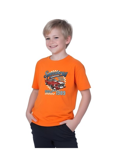 Fyk Kids Kids Erkek Çocuk Yazlık Speeedway Baskılı Alt-üst Takım Turuncu Fyk Kids Kids Erkek Çocuk Yazlık Speeedway Baskılı Alt-üst Takım Turuncu