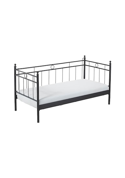 Bedliga Alpas Daybed Ferforje Metal Tek Kişilik Karyola 90X200