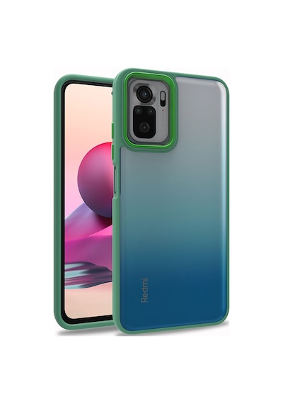 Zore Redmi Note 10 Kılıf Nvth Flora Kapak - Yeşil