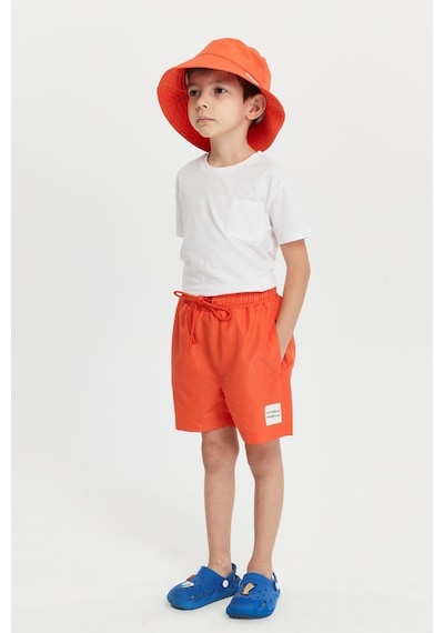 Benitto Kids Erkek Çocuk Desenli Bucket Şapka 7006-turuncu