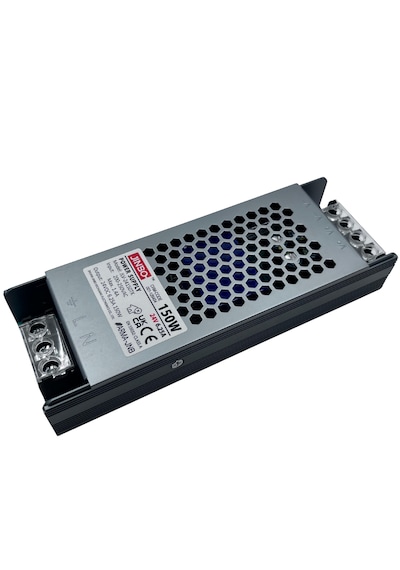 Jinbo 150w 24v 6.25a Ip20 Slim Metal Kasa Iç Mekan Şerit Led Trafo Jlv-24150tk