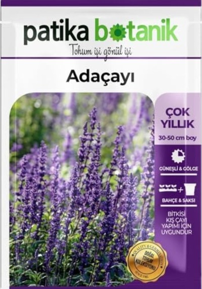 50 Adet Adaçayı Salvia Officinalis Çiçek Tohumu