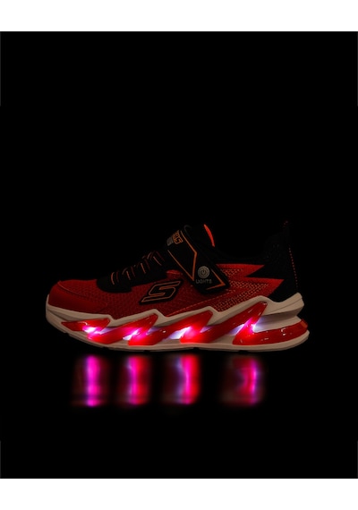 Skechers Lıght-surge Büyük Erkek Çocuk Kırmızı/siyah Işıklı Spor Ayakkabı 400200l Rdbk