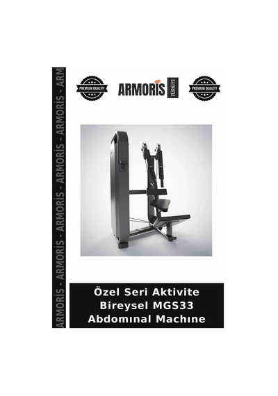 Özel Seri Aktivite Bireysel Mgs33 Abdomınal Machıne