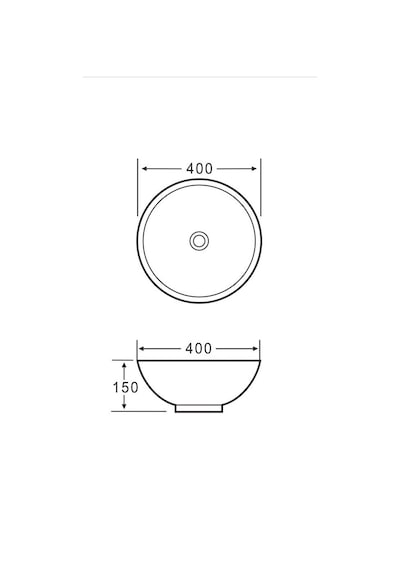 Eva Banyo Lena E-5005R Tezgah Üstü Porselen Lavabo