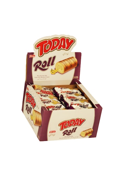 Today Swiss Roll Muz Kremalı Kek 35 Gr 24 Adet (1 Kutu)