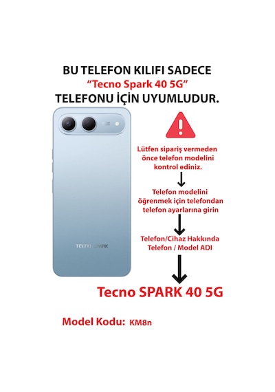 Tecno Spark 40 5g Uyumlu Royal Blue Şakayık Çiçek Demeti Baskılı Silikon Kılıf