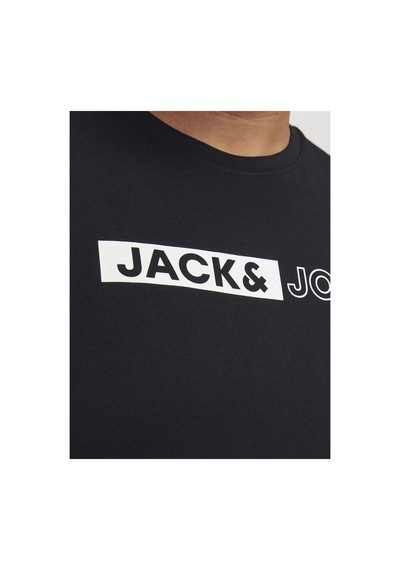 Jack & Jones Plus Tişört Plus Logolu Tişört Black