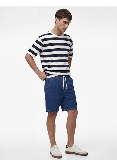 Koton Rahat Kalıp Cepli Pamuklu Bermuda Beli Bağcıklı Baggy Jean Şort Orta İndigo 6sam40284nd Koton Rahat Kalıp Cepli Pamuklu Bermuda Beli Bağcıklı Baggy Jean Şort Orta İndigo 6sam40284nd