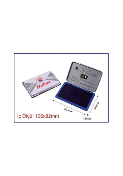 Mühürcüm Stampa Mürekkep Metal Kasa Baskı Pedi 126 Mm X 82 Mm Karışık