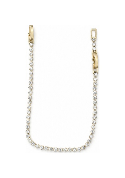 Balenbi Jewelry Kadın İnce Taşlı Su Yolu Gold Renk Kararmaz Çelik Bileklik 1107 Bt1107 Altın
