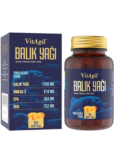 VitAgil Omega 3 1200 Balık Yağı 60 Tablet