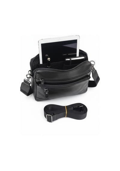 Traum El Çantası Hakiki Deri 11" İnç Laptop/ Tablet Uyumlu Premium %100 Orjinal Deri 8683255014002 Siyah