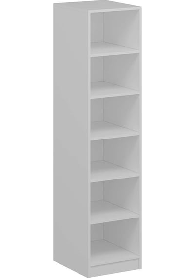 Minar Kale 1 Kapaklı Raflı Dolap Beyaz - Dore 190cm