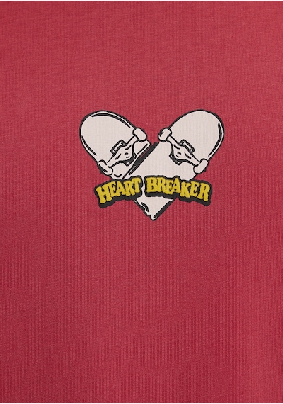 Mavi - Heart Breaker Baskılı Kırmızı Tişört 0613647-70428