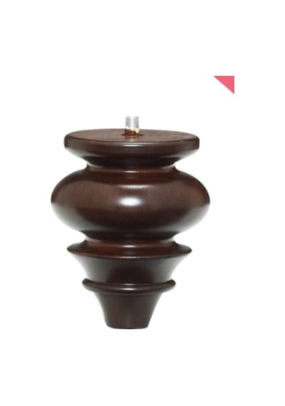 Karakoçaksesuar Safir 14 Cm Ceviz Plastik Koltuk,Baza Mobilya Ayağı (4 Adet )