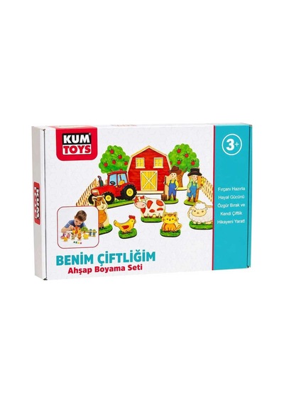 Benim Çiftliğim Ahşap Boyama Seti Kutulu 3+