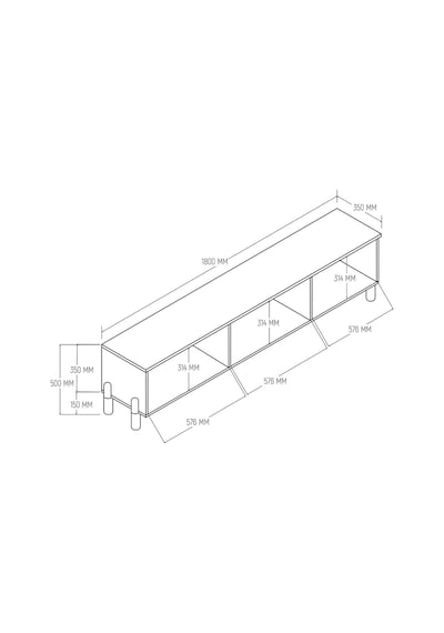 4090 Napoli 180 Cm Membran Mdf Kapaklı Bohem Tv Ünitesi Sepet - Beyaz Beyaz - Meşe 4090 Napoli 180 Cm Membran Mdf Kapaklı Bohem Tv Ünitesi Sepet - Beyaz Beyaz - Meşe