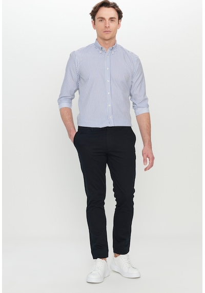 AC&Co / Altınyıldız Classics Erkek Sıyah Pamuklu Slim Fit Dar Kesim Armürlü Yan Cepli Esnek Casual Pantolon Siyah AC&Co / Altınyıldız Classics Erkek Sıyah Pamuklu Slim Fit Dar Kesim Armürlü Yan Cepli Esnek Casual Pantolon Siyah