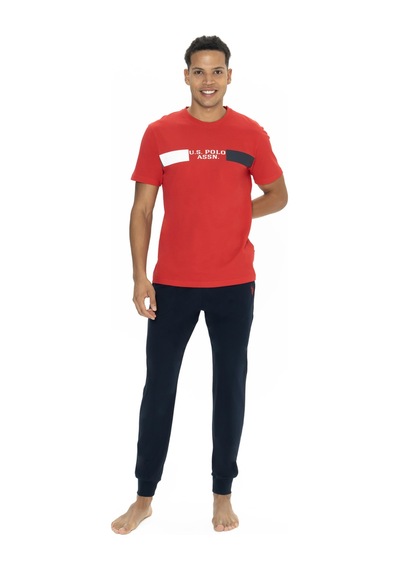 U.s. Polo Assn. Erkek Kırmızı Pijama Takım Kırmızı