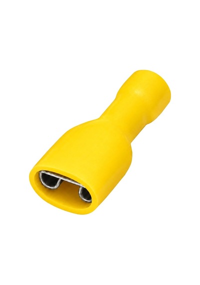 Powermaster Pm-39073 4-6mm2 Kesit 24x10x7,5mm Soket Sarı İzoleli Kablo Pabucu 100'lü Paket
