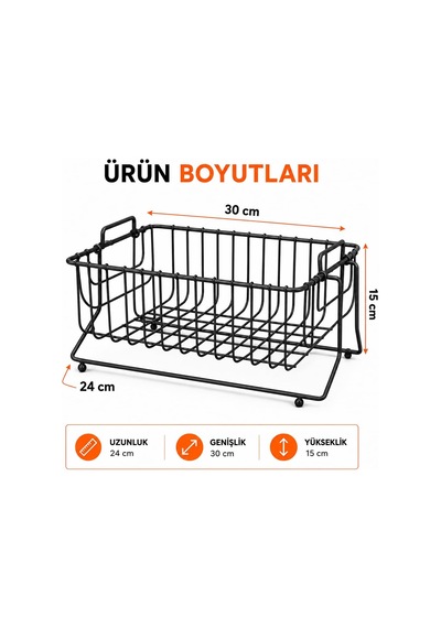 Metal Ayaklı Sepet Meyvelik Sebzelik, Siyah Tel Mutfak Organizeri, Tezgah Üstü Meyve Sebze Sepeti, Tabak Bardak Düzenleyici, Taşıma Kulplu Kaymaz Ayaklı Saklama Sepeti Çok Renkli Metal Ayaklı Sepet Meyvelik Sebzelik, Siyah Tel Mutfak Organizeri, Tezgah Üstü Meyve Sebze Sepeti, Tabak Bardak Düzenleyici, Taşıma Kulplu Kaymaz Ayaklı Saklama Sepeti Çok Renkli