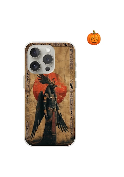 Apple Uyumlu iPhone 13 Pro Şeffaf Kılıf Antik Mısır 7 Tasarımlı