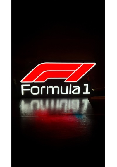 Formula1 F1 Dekoratif Aydınlatma Led Gece Lambası Çok Renkli