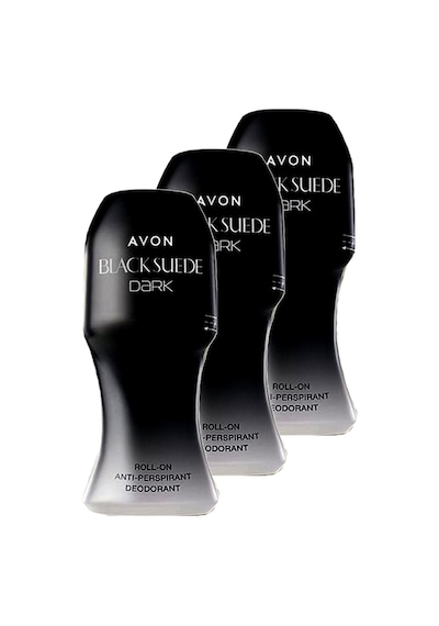 Avon Black Suede Dark Erkek Roll-On Deodorant 3 x 50 ML