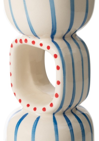 Mudo Home Blue Lıne Mumluk 10x10x32cm Mavi