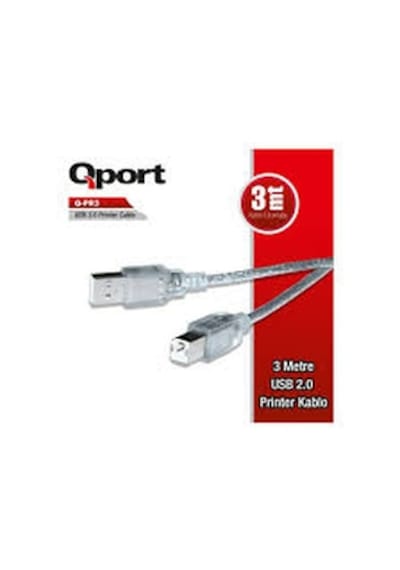 Qport Q-Pr3 Usb 2.0 Yazıcı Printer Kablosu 3 Metre