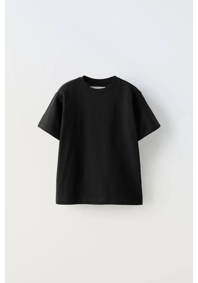 Poala Kids Oversize Basic Tshirt Siyah