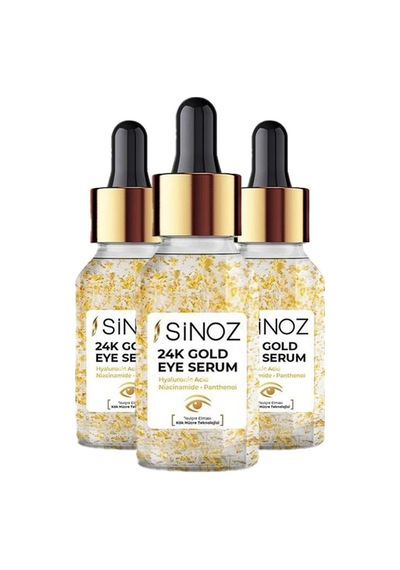 Sinoz 24K Altın Göz Serumu 3 x 10 ML