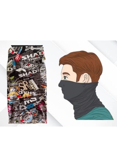 Shad Unisex Motorcu Bandana Maske Boyunluk Renkli