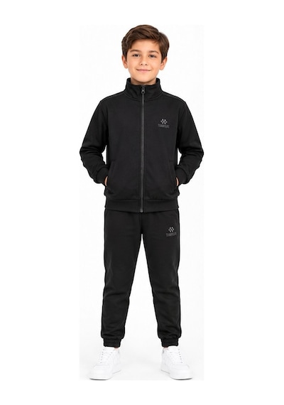 TOMMYLIFE Tommy Life Unisex Çocuk Eşofman Takımı 2 İplik Siyah-11337