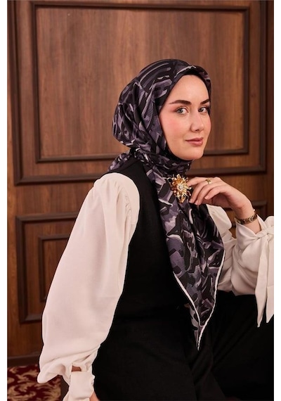 Silk Home Tivil Saf İpek 11491 - 09 Siyah Doku Desen siyah